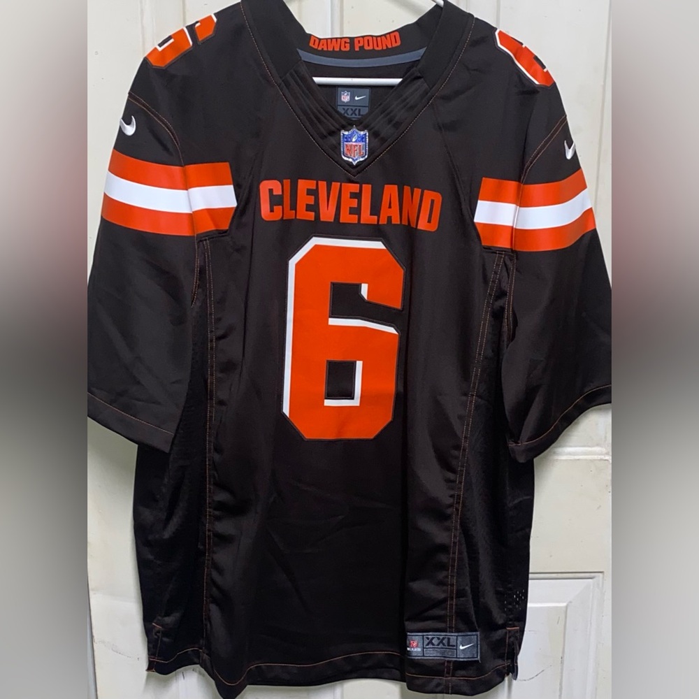 Nike Cleveland Browns #6 Baker Mayfield Jersey XXL NFL On Field Dawg Pound